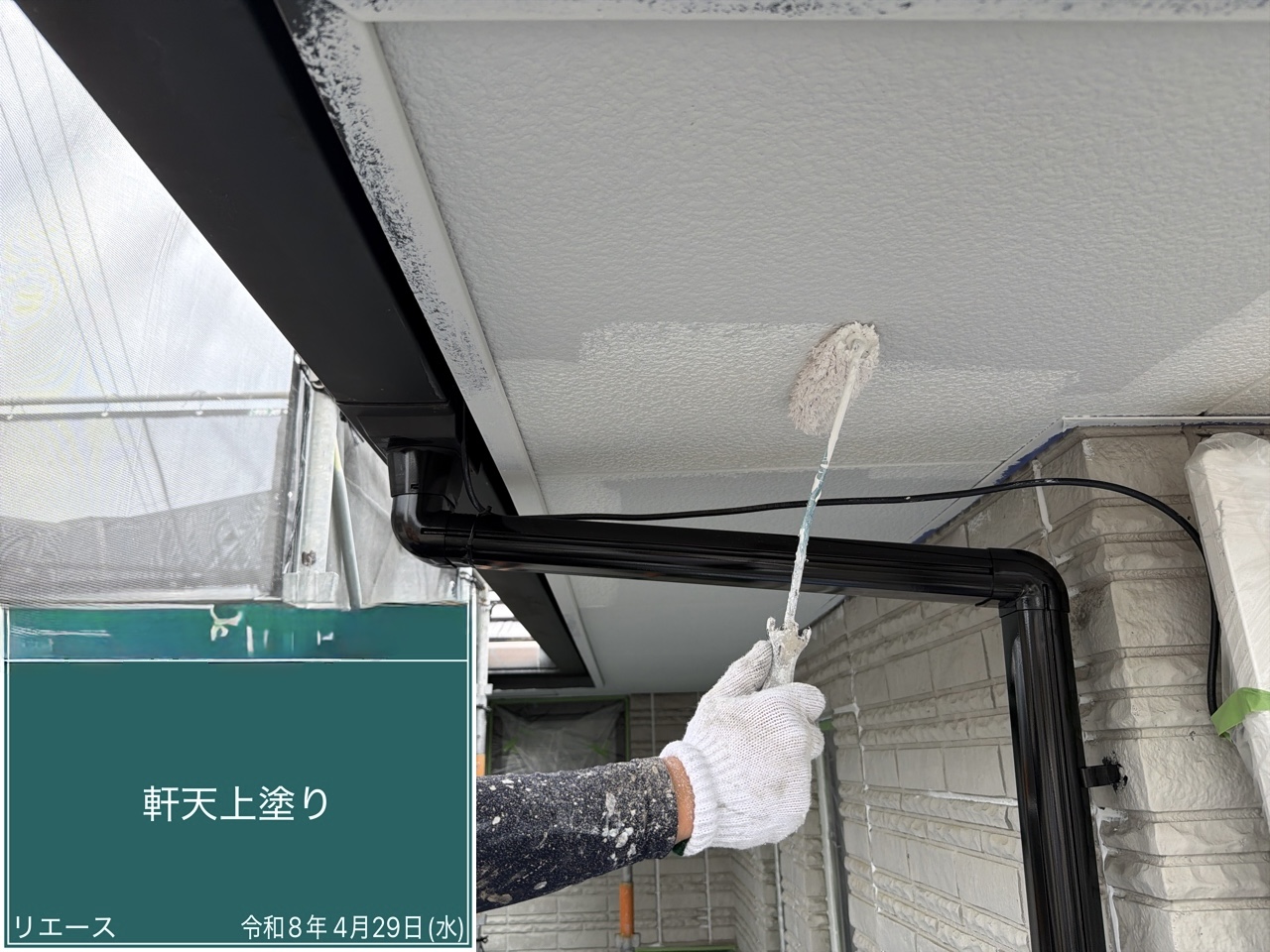 軒天 上塗り